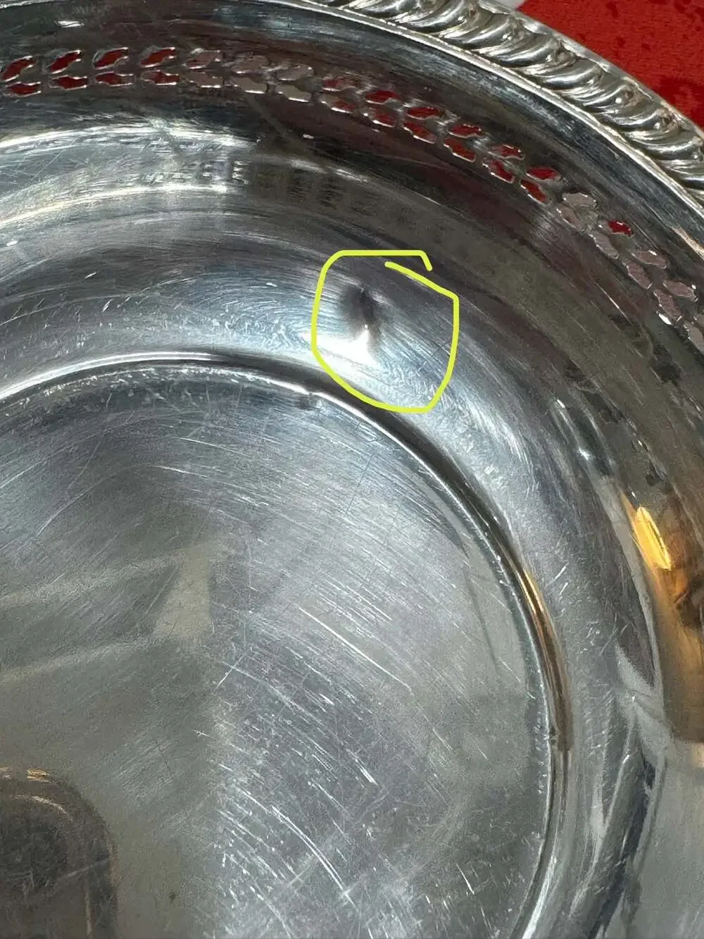 Wallace Sterling Silver Pierced Border Serving Bowl